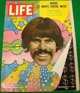 LIFE SEPTEMBER 5 1969 PETER MAX NIXON WHITE HOUSE WEST  