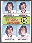 1975 76 Topps 100 BOBBY ORR Bruins NM Better 110909  