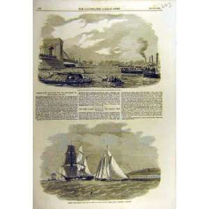  1857 Boat Race Championship Thames Wight Yacht Shadow 