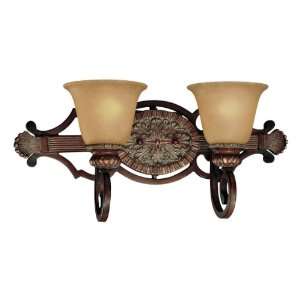   Vanity Fixture with Aged Champagne Glass 5952 126