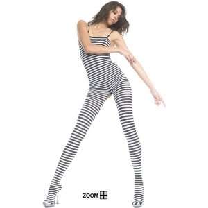  Stripes Body Stocking with Open Crotch. 