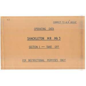 Avro Shackleton Aircraft Operating Data Manual Sicuro 