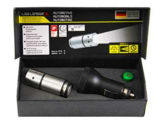 SILVER_AUTOMOTIVE RECHARGEABLE 12 VOLT FLASHLIGHT_LED LENSER #880060 