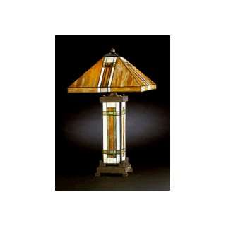  Kichler 60020 Oak Park Tiffany Lamp Patina Bronze Height 