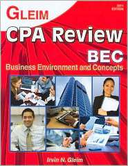 CPA Review BEC Business Environment and Concepts, (1581948638), Gleim 