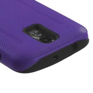 Hybrid Dual Layer Design Purple/Black Snap On Protector Case for (T 