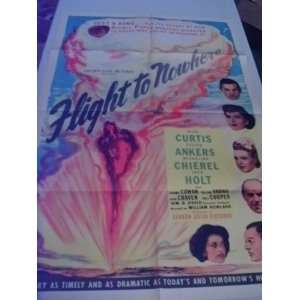  Vintage 1946 Flight to Nowhere Movie Poster 1 Sheet 