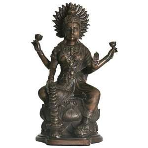  Lakshmi Seated Hindu Bronze   W 6730 
