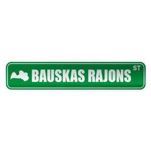   BAUSKAS RAJONS ST  STREET SIGN CITY LATVIA