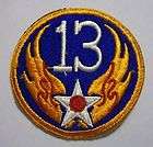 13th AIR FORCE WW2 ERA PATCH ARMY AIR FORCES ORIGINAL PATCHKY12