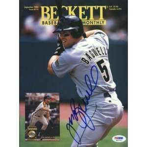  Jeff Bagwell Signed Astros Beckett Magazine Psa/dna 