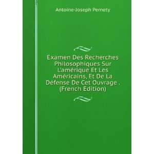  Des Recherches Philosophiques Sur LamÃ©rique Et Les AmÃ©ricains 