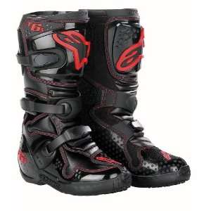 Tech 6S Youth Boots Black/Red Size 7 Alpinestars 201506 13 