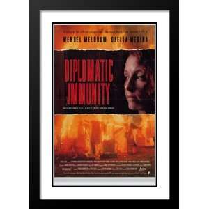  Diplomatic Immunity 20x26 Framed and Double Matted Movie 