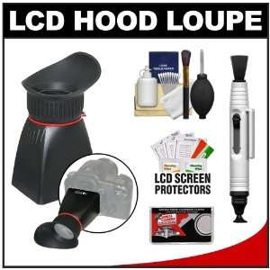 Zeikos LCD Digital SLR Camera Monitor Glare Free Viewing Hood Loupe (3 
