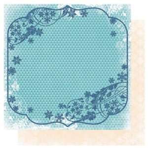  Snowfall Chill 12 x 12 Double Sided Glitter Paper Arts 