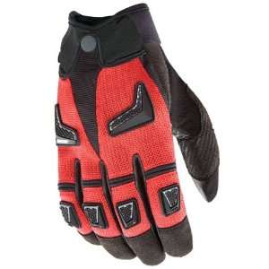   Hybrid Mens Motorcycle Gloves Red/Black Medium M 1056 7103 Automotive