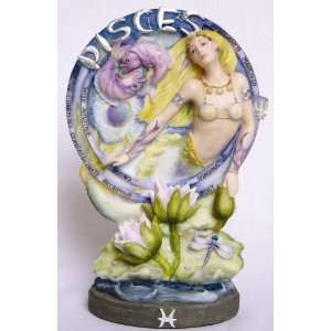  Pisces Zodiac Plaque Stand Figurine 7162