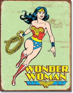 Wonder Woman Child Play Rec Game Room Retro Tin Sign  