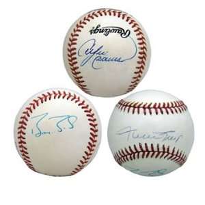  Willie Mays, Barry Bonds & Andre Dawson Autographed 