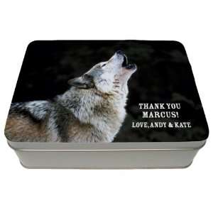 Howling Wolf Personalized Gift Tin  Grocery & Gourmet Food