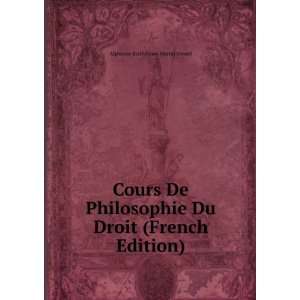   Droit (French Edition) Alphonse BarthÃ©lemy Martin Boistel Books