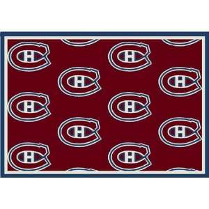  NHL Team Repeat Rug   Montreal Canadians