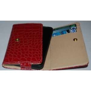  Neewer Universal Red Crocodile Skin FAUX Leather Case 