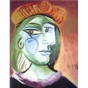 Hand Made Oil Reproduction   Pablo Picasso   32 x 42 inches   Woman 