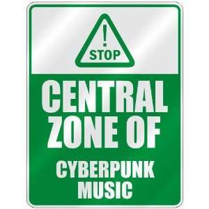  STOP  CENTRAL ZONE OF CYBERPUNK  PARKING SIGN MUSIC 