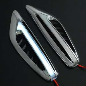  Chrome Plated Transparent White LED Roadster Coupe Turbo Racing Car 