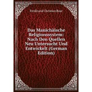   (German Edition) (9785874764081) Ferdinand Christian Baur Books