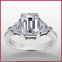 20 Carat Emerald Cut Diamond Engagement Ring H VS1 EGL  