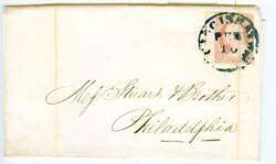 1853 Sc 11A FLS Cincinnati to Philadelphia w/CERTIFICATE  