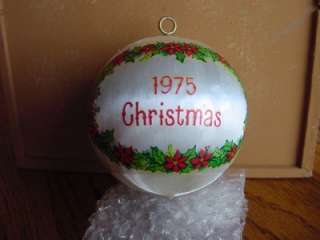 RARE Satin RAGGEDY ANN 1975 Christmas Ornament Minty bm  