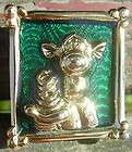 Disney TIGGER PORTRAIT HOLDING SPRING Lapel Pin Gold & Green Cute