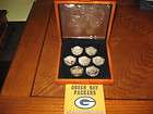 Green Bay Packers Super Bowl 45 Seven Coin Medal Set Highland Mint MIB