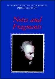 Notes and Fragments, (0521552486), Immanuel Kant, Textbooks   Barnes 