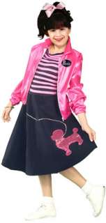 Child Medium Girls Poodle Skirt 50S Costume   Girls F  