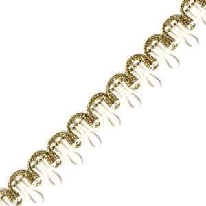  Venus Ribbon 11513 C 5/8 Inch Guimp/Metallic Knit Braid, 5 