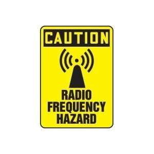  CAUTION RADIO FREQUENCY HAZARD (W/GRAPHIC) 14 x 10 Dura 