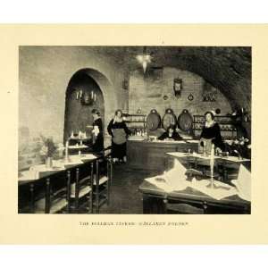  1927 Halftone Print Bellman Tavern Kallaren Freden Sweden 