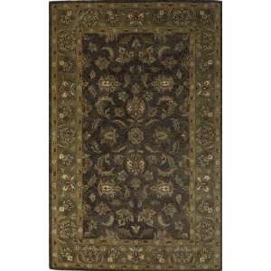   All Over Kashan Slate Sage 8738 5 Round Area Rug