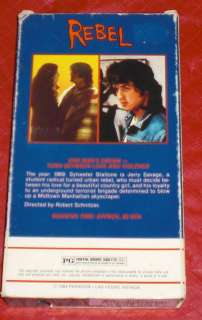 REBEL Sylvester Stallone movie VHS 1984  