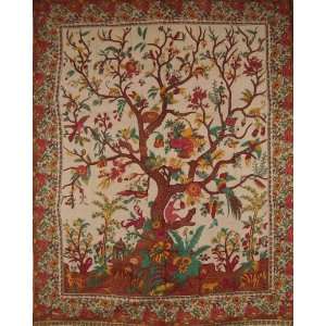  of Life Tapestry Bedspread Throw Coverlet Lovely 