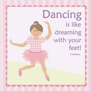  Rr   Pink Tutu Quote Canvas Reproduction Baby