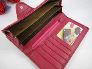 NEW Womens Button PU Leather Bifold Wallet Clutch Purse Long Handbag 