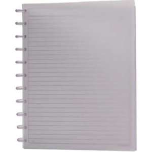  Rollabind Plastic Cover Letter Size Frosted Clear Notebook 