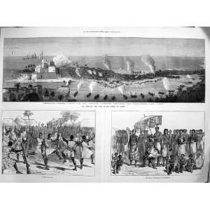 1873 Ashantee War Elmina War Dance Executioners King 