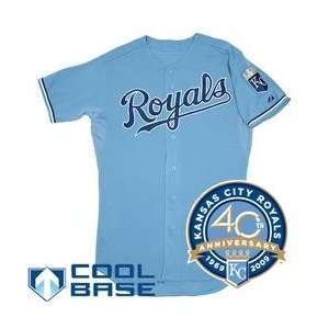 Kansas City Royals Authentic Alternate Home 1 Cool Base Jersey w/40th 